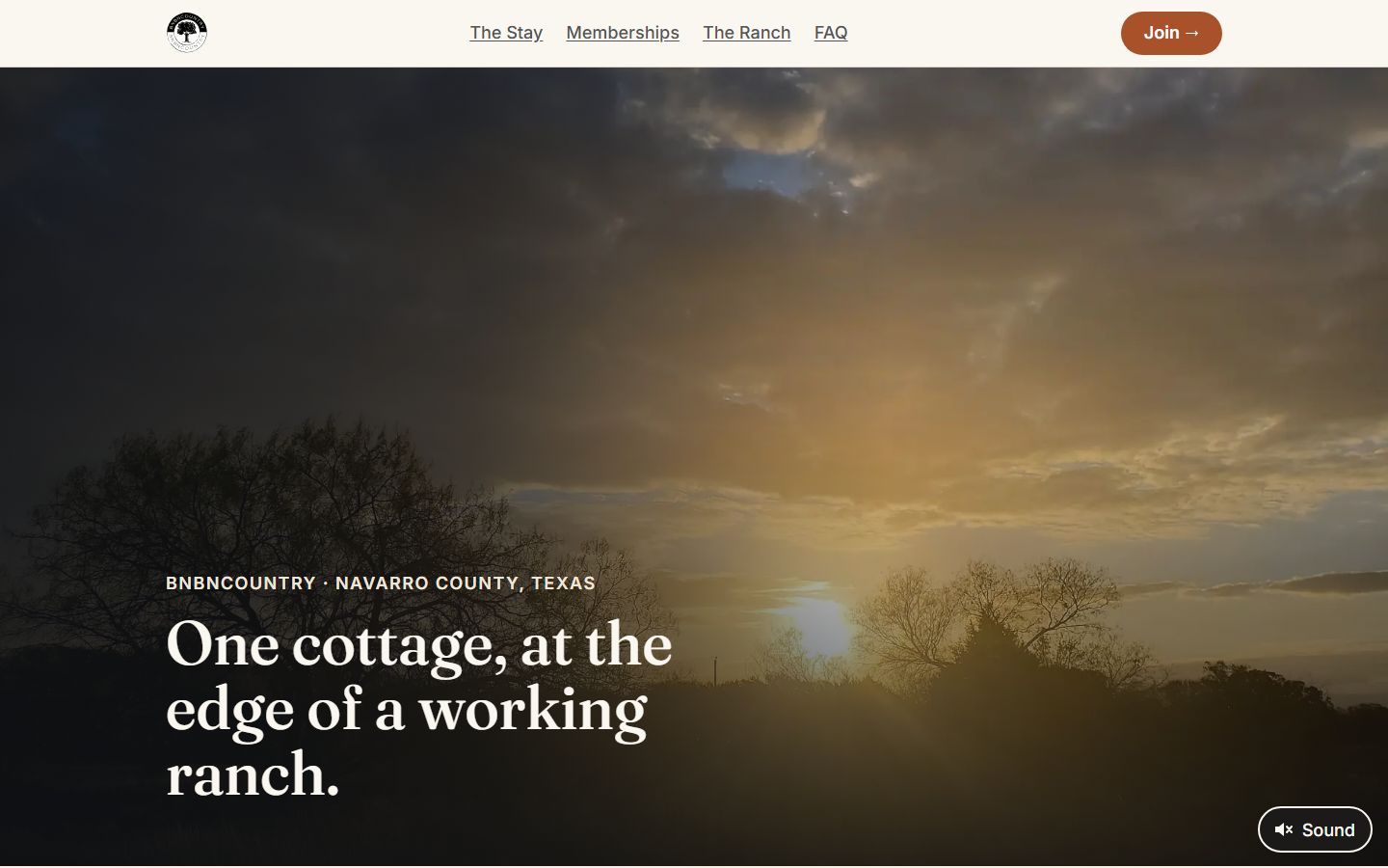 Our own site: A cottage stay, before it opens. The bnbncountry.com home page on a laptop.